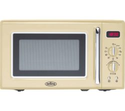 BELLING Retro FMR2080S Solo Microwave - Cream